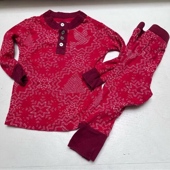 Hearth & Hand Magnolia Cotton Pajama Set for Baby Red 18 Months EUC - Picture 1 of 4
